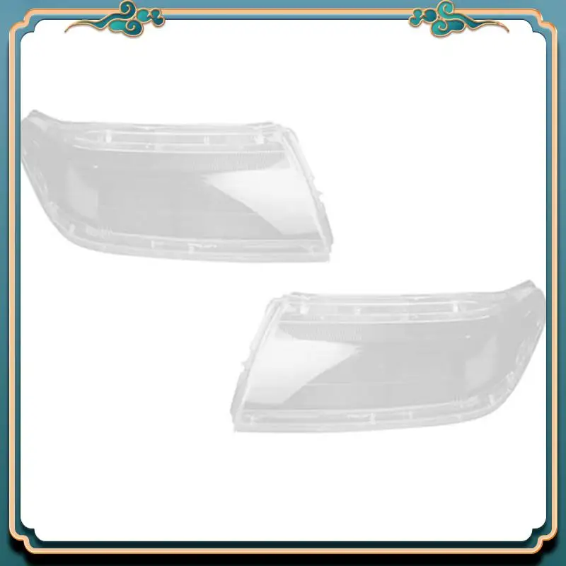 

A42M-1Pair Car Headlight Shell Lamp Shade Transparent Lens Cover Headlight Cover For Mitsubishi Sport Pajero Race