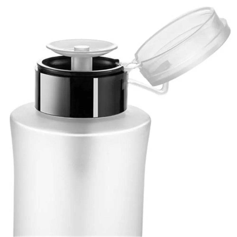 Botella vacía para uñas, dispensador de esmalte de plástico portátil, limpiador de maquillaje líquido, herramienta de manicura con cerradura, 50/250ml