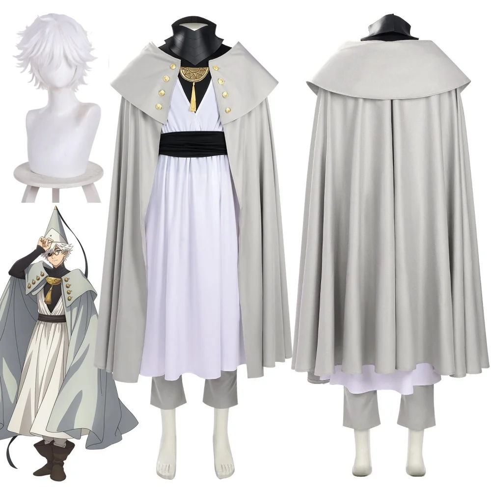 

Qifrey Cosplay Costume Witch Hat Atelier Qifrey Anime Magic Robe Full Set Halloween Carnival Party Outfit for Men Women Adult