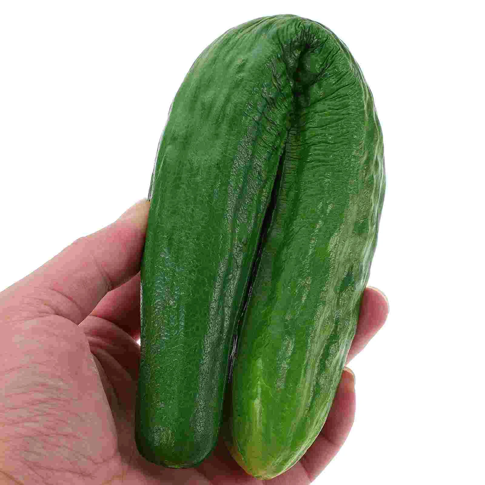 Artificial Cucumber Fake Vegetable Simulation Vegetable for Home Kitchen Photo Prop Fake Vegetable Decorations