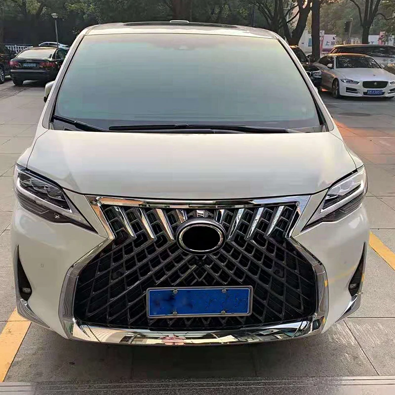 upgrade facelift include grille headlight rear light front/rear bumper body kit for toyota alphard LM model