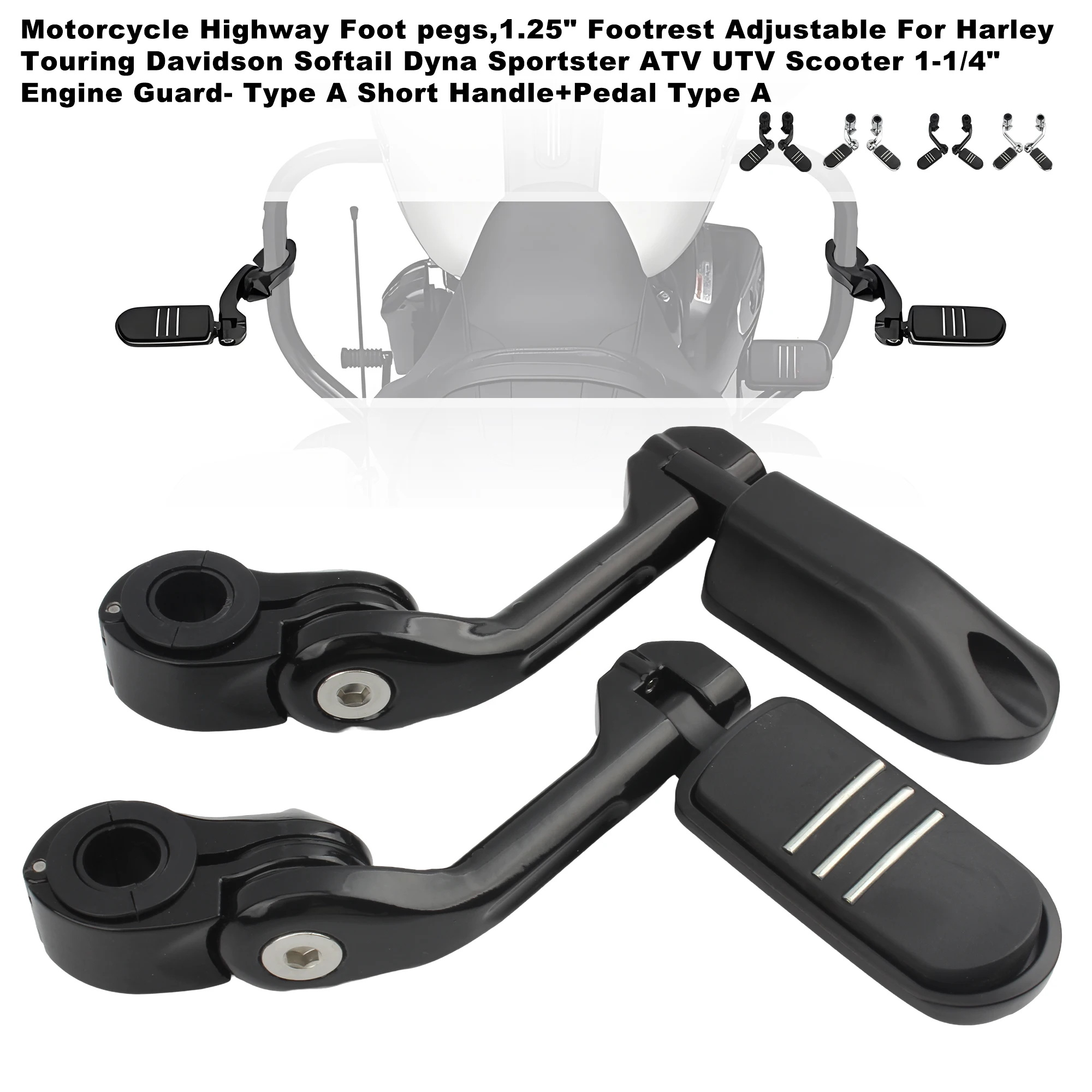 

Anti-Slip Pit Bike Foot Pegs Motorcycle Footpegs Universal Replacement For 50cc 70cc 110cc 125cc 140cc Dirt Pit Bike Foot Pedals