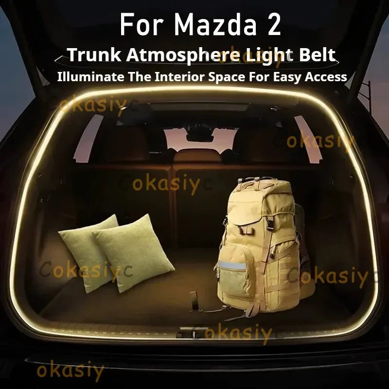 

Rear Trunk LED Light Bar Strips Trunk Interior Decorative Lamp Strip Fit For Mazda 2 Demio Auto Interior Accessory Atmosphere