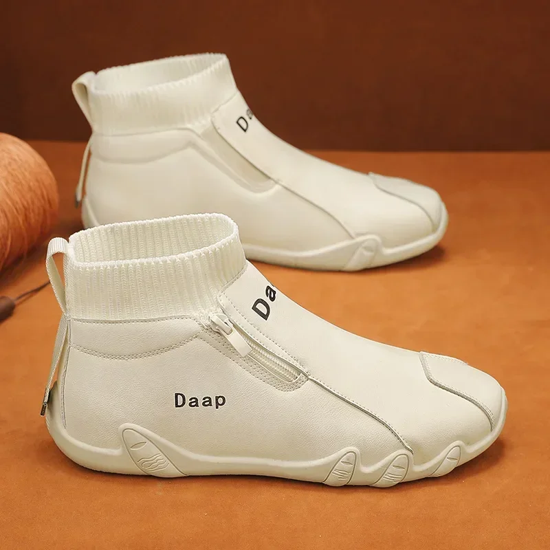 

Fipatbu/мужская повседневная спортивная обувь, осенняя уличная обувь на плоской подошве, теннисная прогулочная обувь, удобные дышащие кожаные кроссовки