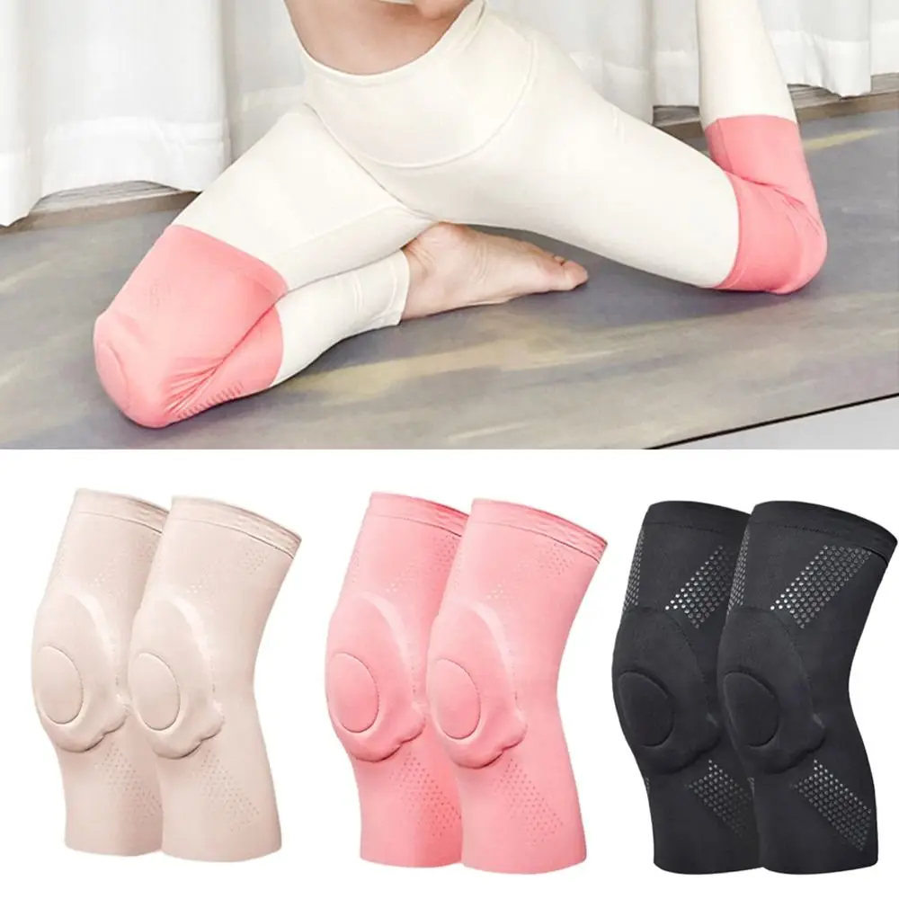 

Washable Ultra-thin Sports Knee Pads Elastic Silicone Gel Pad Elbow Support Soft Breathable Kneepad Brace Yoga