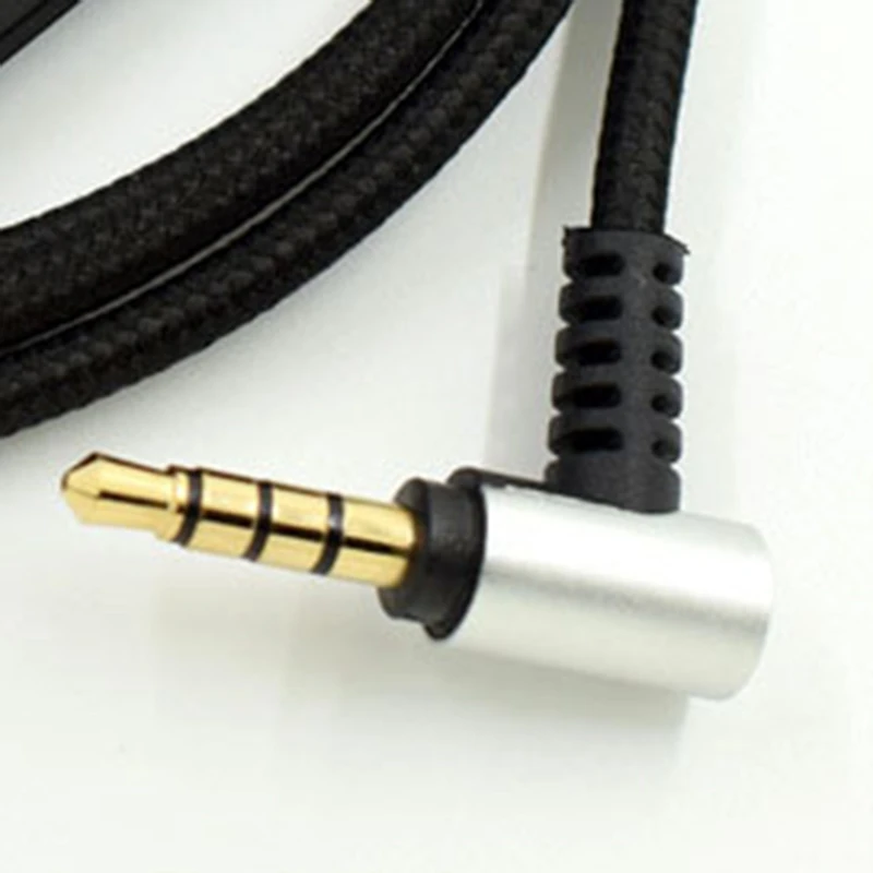 AS95 2X Replacement Audio Cable for Audio-Technica ATH-M50X M40X Headphones, 1.2m Nylon Braided Earphone Cable