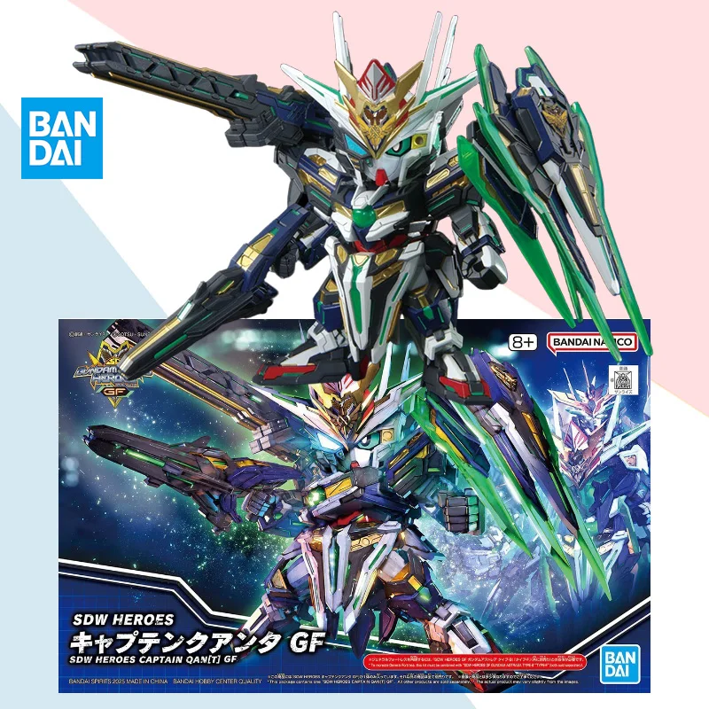 

Bandai original SDW HEROES CAPTAIN QAN T GF assembly model action figure toy collection model accessories gift for children