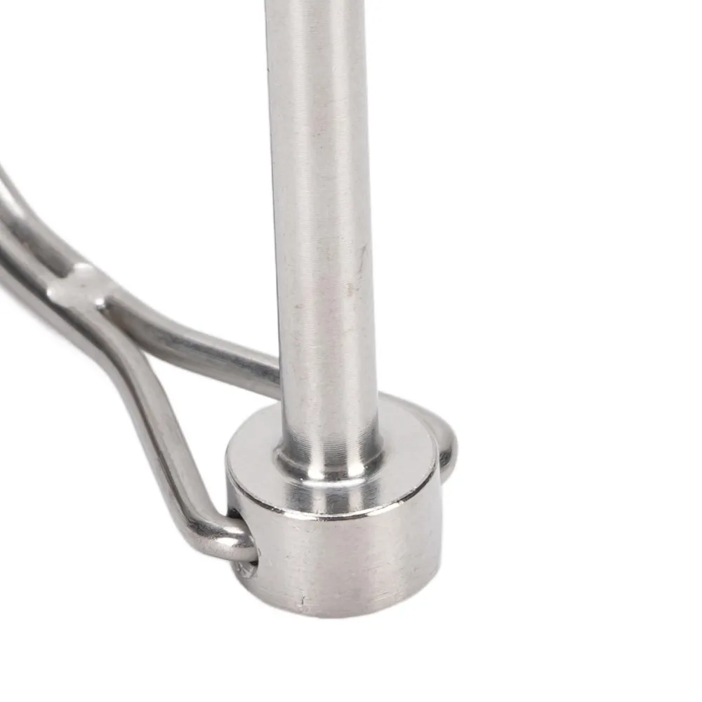 2PCS Practical 304 Stainless Steel Safety Coupler Pin Universal Silver Shaft Locking Pin D Type Shape Extended Length PTO Pin