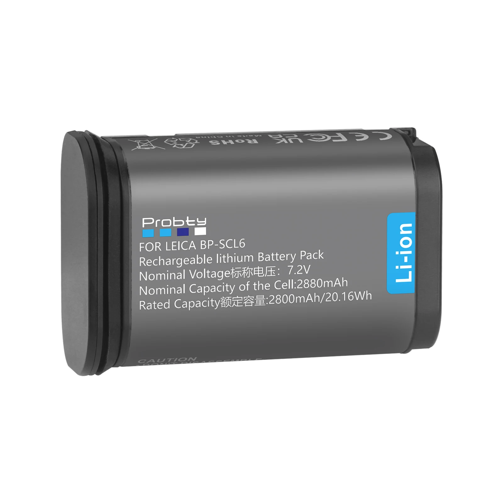 BP-SCL6 (19531) بطارية بديلة 2880 مللي أمبير في الساعة وشاحن مزدوج الفتحة لكاميرا Leica Q3 Q2 SL3 SL2 SL2-S BP-SCL4 SL3-S 43 #2