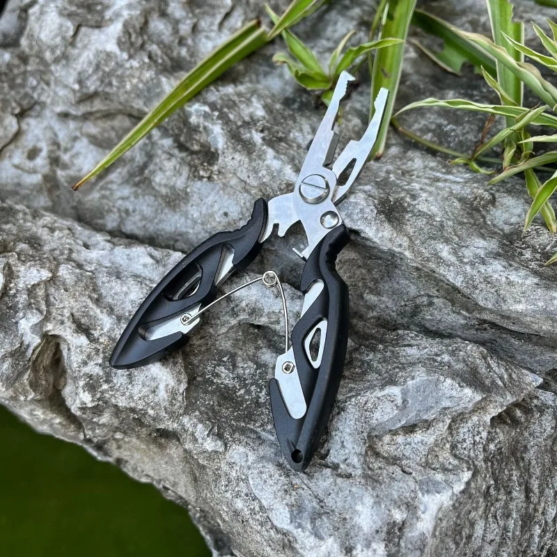 Fishing Pliers Fish Line Cutter Scissors Mini Fish Hook Remover Multifunction Tools New Black Beak Jaw Outdoor Fish Lead