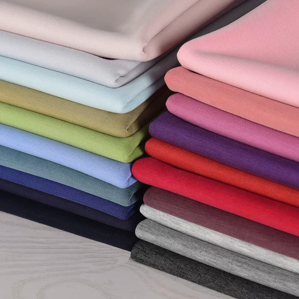 

Soft Sand Washed Copperammoniasilk Air Layer Fabric for Matte Knit High Elasticity Cloth Diy Sewing By The Meter Material