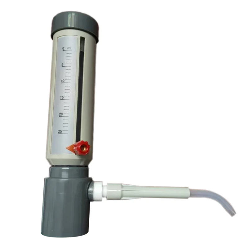 Dispensador superior de botella AF93-Lab, dispensador de líquido semiautomático económico, tipo manga, 5-25 Ml, Adder de líquido ajustable