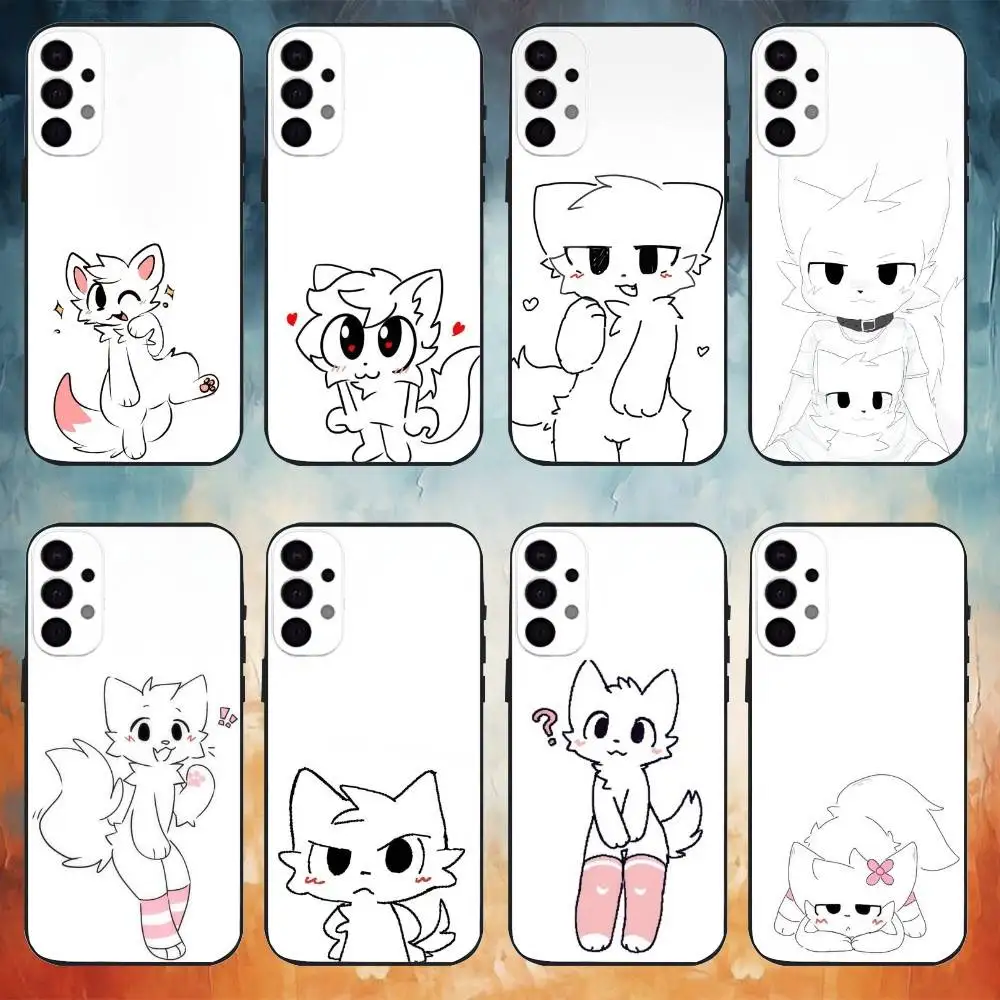 Cute B- Boykisser Phone Case For Samsung S25,S24,S21,S22,S23,S30,Ultra,S20,Plus,Fe,Note,10,9,5G Black Cover