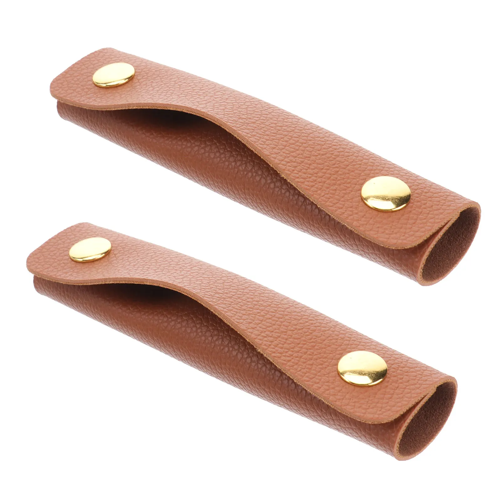 

2 Pcs Anti-snap Gloves Bag Handle Covers Luggage Suitcase Wraps Grip Brown Protector Travel