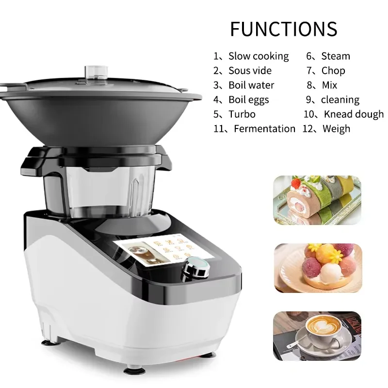 1500W Multifunctional Kitchen Robot Mixer Food Processor Dough Kneading Machine Household Electric Appliance for Baking