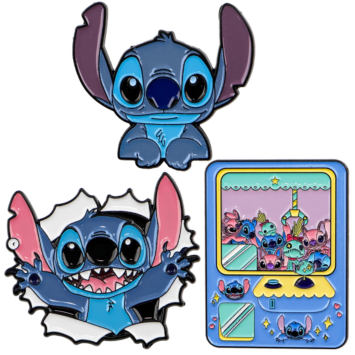 

Lovely Stitch Enamel Pin Doll machine Brooches For Women Lapel Pins Badge on Backpack Costume Accessories Fashion Jewelry Gifts