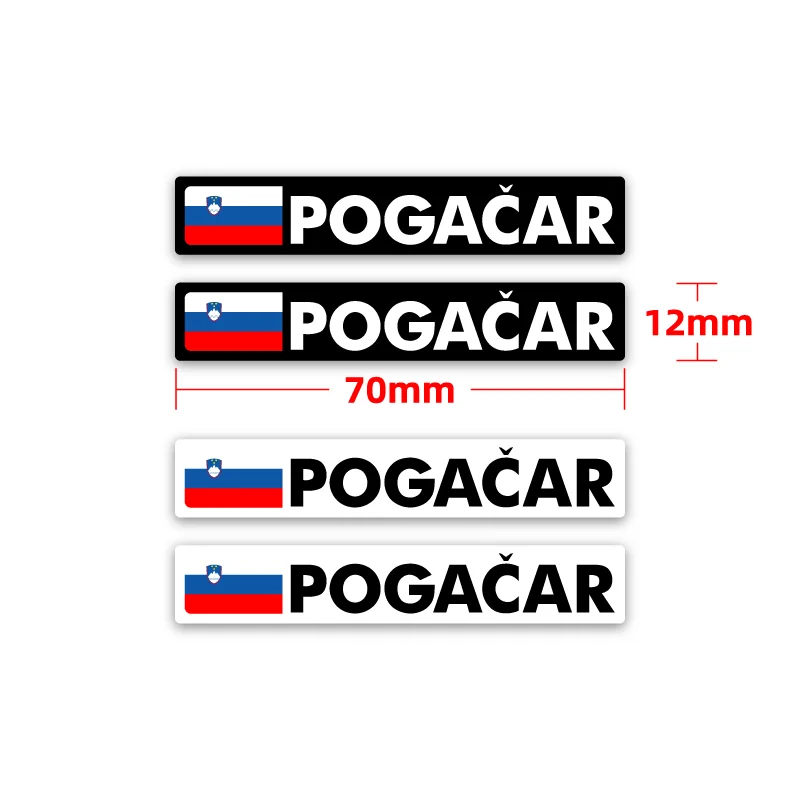 AliExpress NONE Pogacha Tour de France Name Sticker Road Frame Personality Sticker Custom Tadej Pogacar Bicycle Sticker Bicycle Accessories