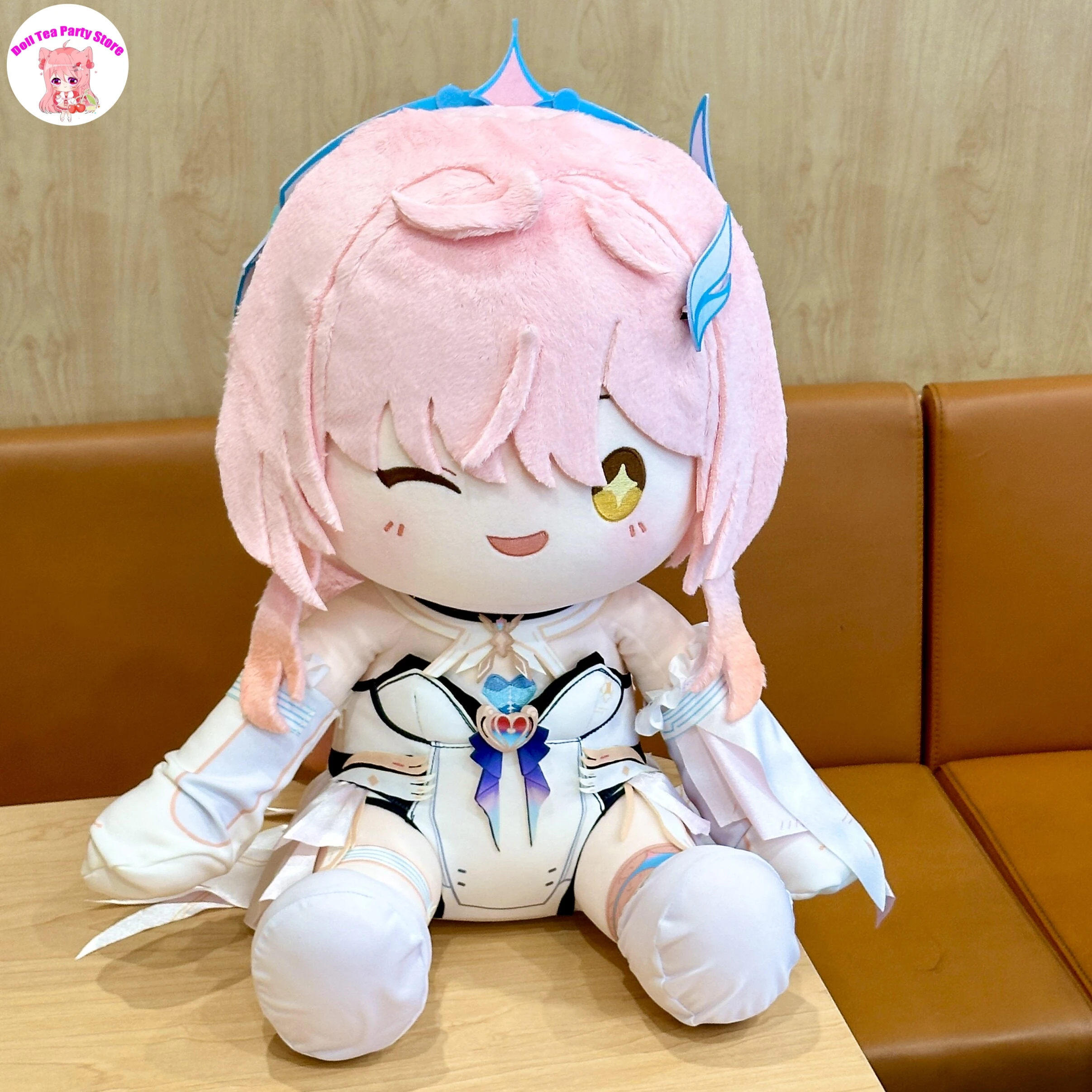 

Game Figure Aemeath Wuthering Waves Amis Cartoon Sitting Posture Plush Doll Cotton Plushie Cosplay Toys Mascot Birthday Gift