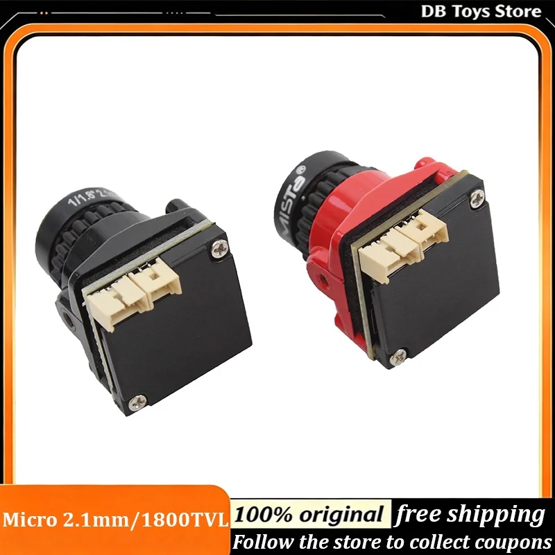 Mista Monster FPV Camera 1800TVL 2.1mm Lens 5MP IR 1/1.8 Inch Sensor High Definition Mini Racing Camera for FPV Drone Quadcopter