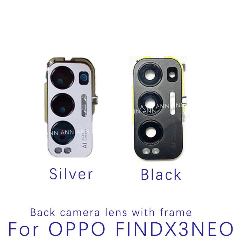 For OPPO Find X3 Neo Rear Camera Lens Glass With Frame Bezel Holder find x3 neo Back Camera Lens Glass Replacement