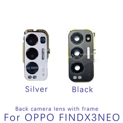 For OPPO Find X3 Neo Rear Camera Lens Glass With Frame Bezel Holder find x3 neo Back Camera Lens Glass Replacement