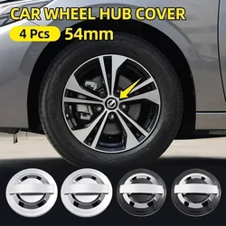 4pcs 54mm 60mm Wheel Center Cap Logo Hub Cover Badge Emblem For Nissan Nismo Qashqai Tiida X-trail Rogue Murano Sunny Altima.