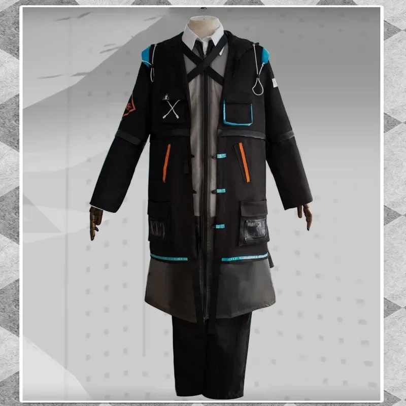 Game Arridders Dokter Cosplay Kostuum Trenchcoat Met Capuchon Top Mannen Rhodes Eiland Uniform Accessoire Halloween Vrouw Pak Volwassen Man