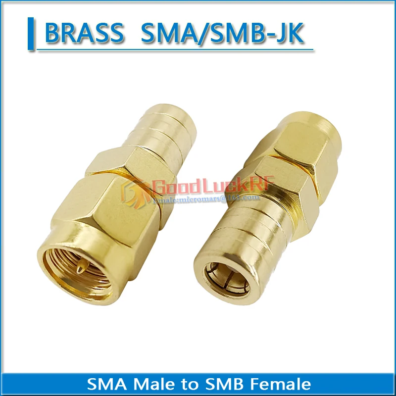 

SMA Male jack to SMB Female Plug SMB To SMA Connector Socket Antennas Gold Plated Brass Straight Coaxial RF Adapters