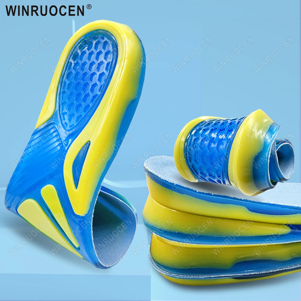 

Silicone Non-Slip Gel Soft Sport Shoe Insole Massaging Orthopedic Insoles Foot Care For Feet Shoes Sole Shock Absorption Pad New