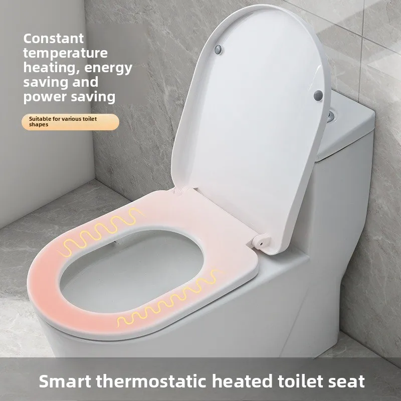 Universal household anti-crack slow-release soundproof toilet seat, old-style seat ring, toilet lid