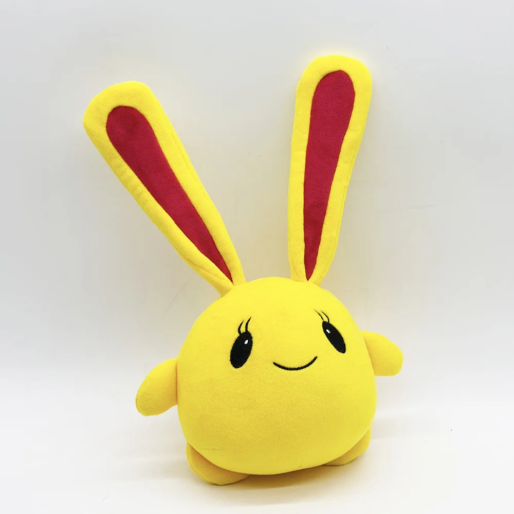 

New Желтый зайЧик Лаки Yellow Rabbit Soft Stuffed Doll Cartoon Animals Peluche Pillow Kids Christmas Gifts