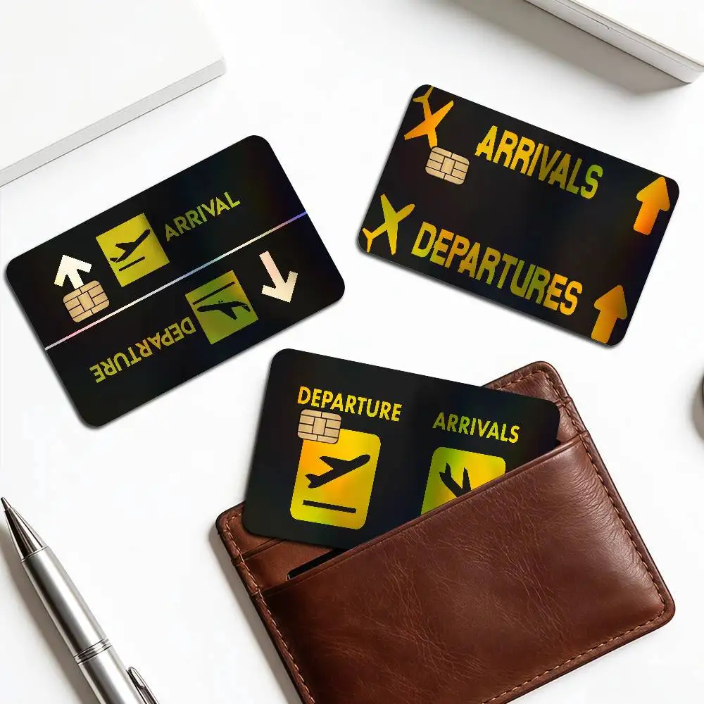 Pilot CaptainS Stripes Gradient Laser Bank Card Stickers Waterproof Trendy DIY Accessories
