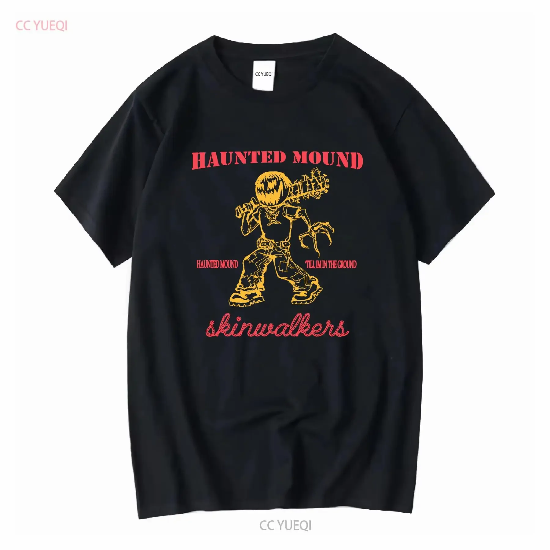 Haunted Mound Skinwalkers Original t shirt sematary vintage Washed Stretched designer clothes streetwear Versatile Breathable