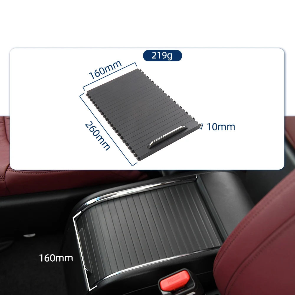 Car Center Console Drink Cover Slide Roller Blind For Honda Odyssey RC3 Elysion RR8 RR9 Front Cup Holder Curtain Interior Parts