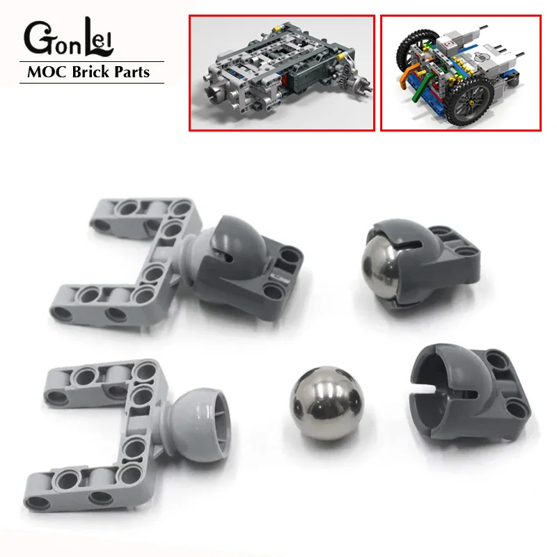 

10Sets/Lot High-Tech EV3 Universal Wheel+Chassis Brick Block Parts DIY Toys Compatible with 92910 92911 BB607 EV5 Parts Toy