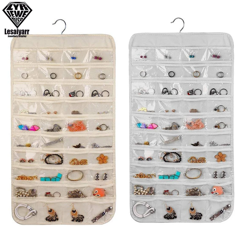 

Hanging Storage Bag Jewelry Holder Necklace Bracelet Earring Ring Jewelry Organizers and Storage Jewelry Box