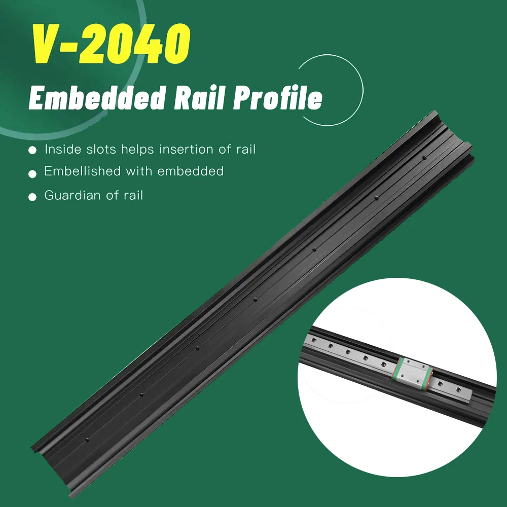 2040 V-SLOT Aluminum Profile 200-500mm MGN 12C 12H Linear Guide Special Aluminum Profile CNC Laser Engraver 3D Printer Frame