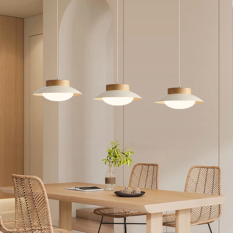 

Cream Wind LED Pendant Light Bedside Suspension Lamp for Bedroom Home Decoration Chandelier Pendant Lamp Dining Room Resturant
