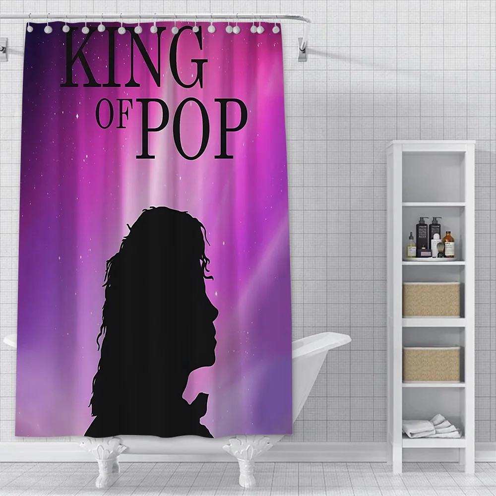 Michael Jackson Shower Curtain Waterproof Polyester Fabric Paint Colorful Bath Curtains Home Bathroom Decor Curtain With Hook