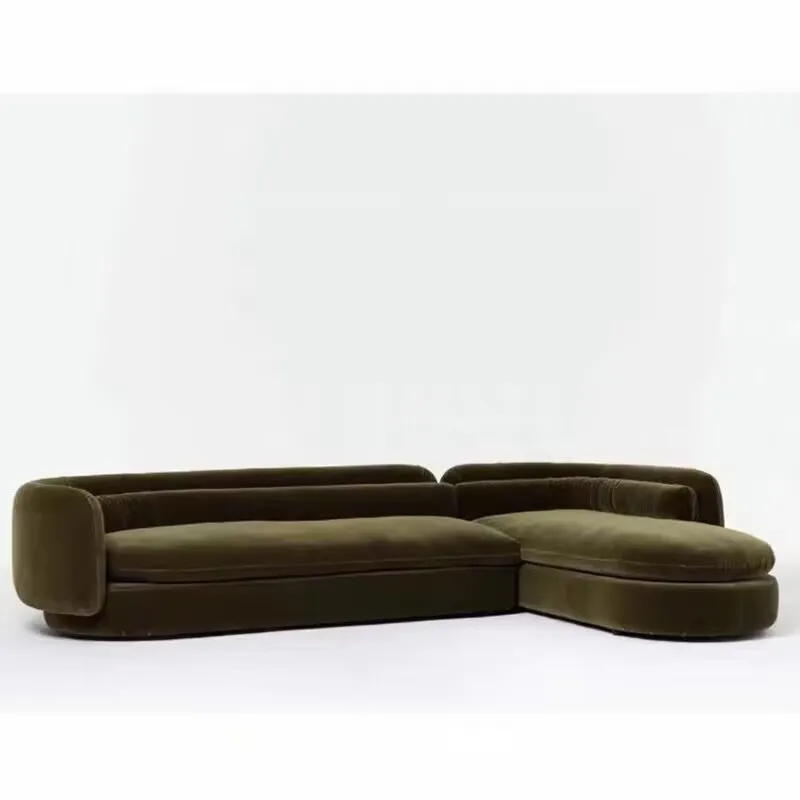 First layer matte cowhide corner villa large living room leather sofa