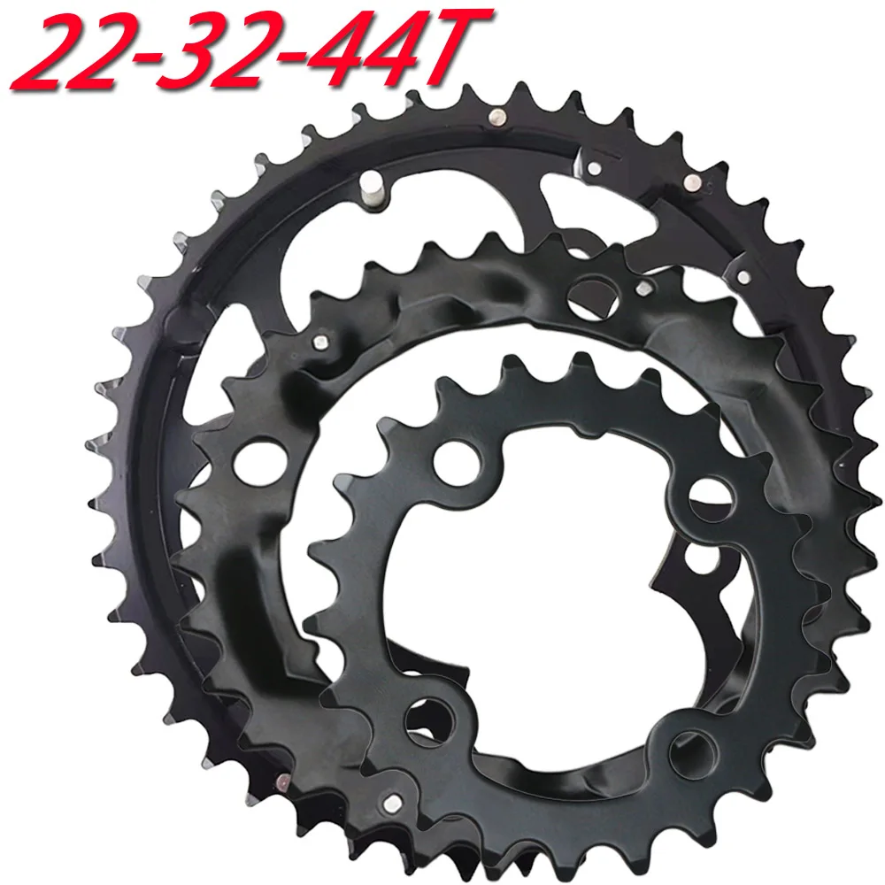 64/104 BCD MTB Chainring 3*9S 9 speed 22T 32T 44T Bicycle Triple Chainring Durable Mountain Bike Chainwheel Bike Crankset Part