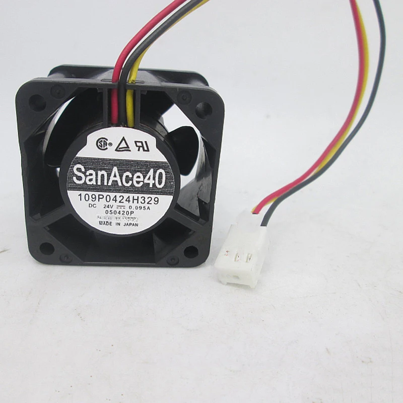 

Y+New For SANYO Fan 109P0424H329 DC 24V 0.095A 4028 4CM 3 PIN