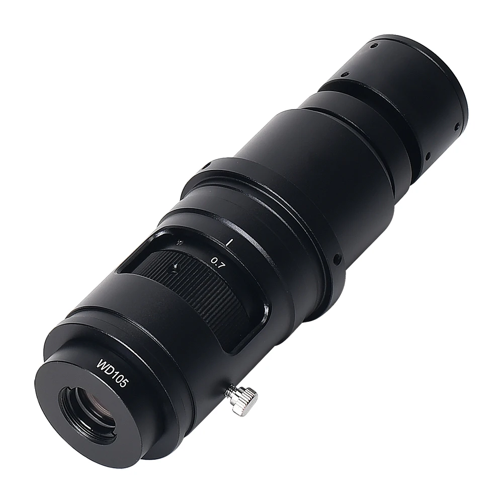 HAYEAR Monocular HD 120X/180X ต่อเนื่องซูม C-Mount เลนส์สําหรับกล้องจุลทรรศน์อุตสาหกรรมกล้องแว่นขยาย