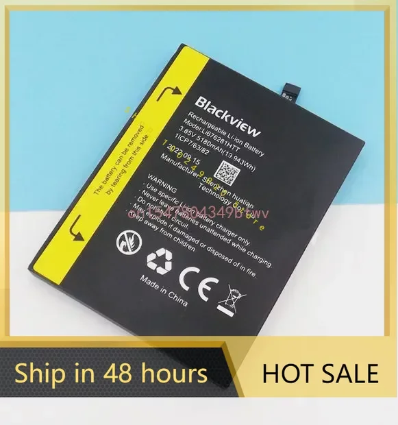 

NewBlackview BV7200 battery 5580mah Li676281HTT For Blackview BV7200 Smartphone IP68 Phone battery