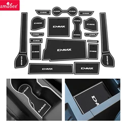 Smabee for ISUZU D-MAX 2021 - 2024 DMAX Anti-Slip Gate Slot Cup Mat Non-Slip Door Groove Pad Car Interior Accessories Coaster