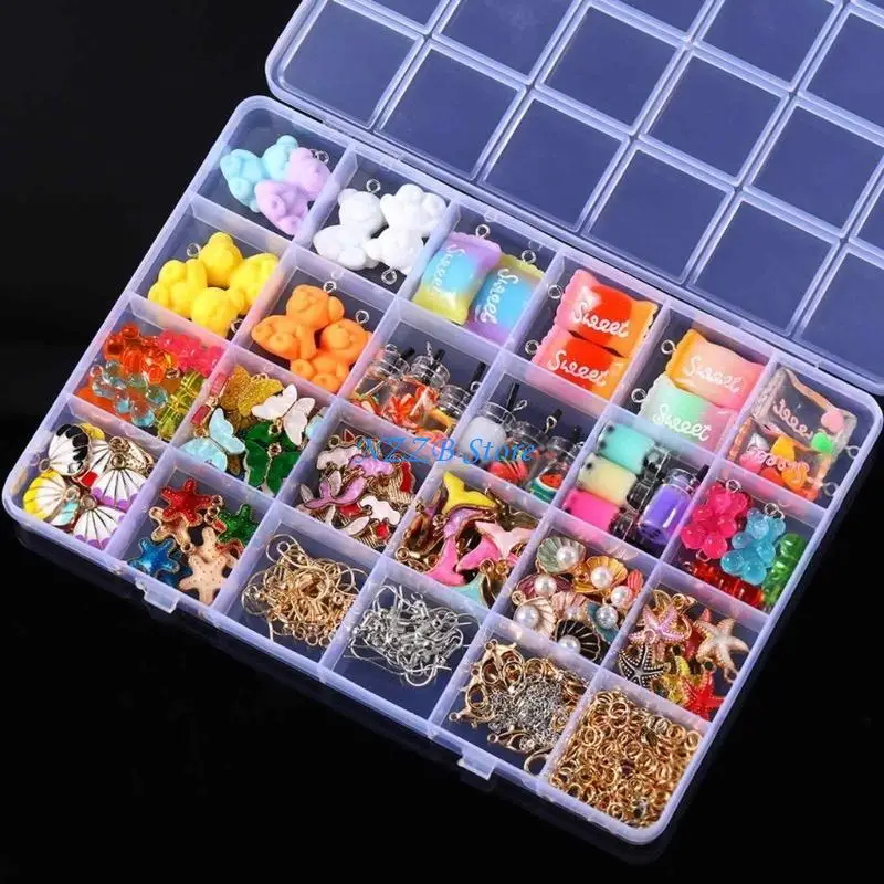 T21F Pendant Set DIY Jewellery Pendants Bead Chain Necklace Charm Jewelry Making