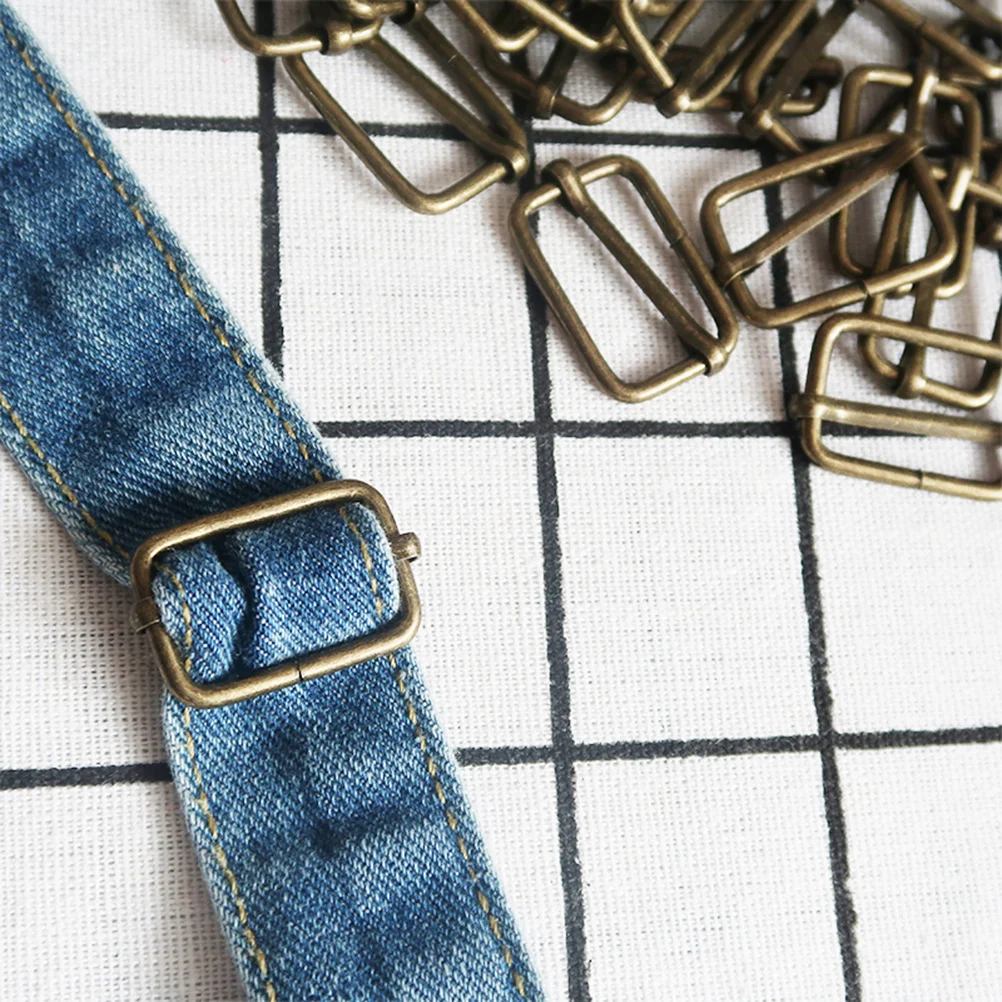

20pcs Silver Slide Belt Buckles Metal Strap Adjusters Roller Pin Fasteners For Backpacks Handbags Luggage Harnesses Collars