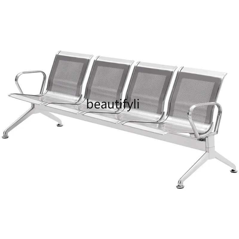 Three-Seat Row Chair Airport Hospital and Other Waiting  Public Rest Seat Infusion