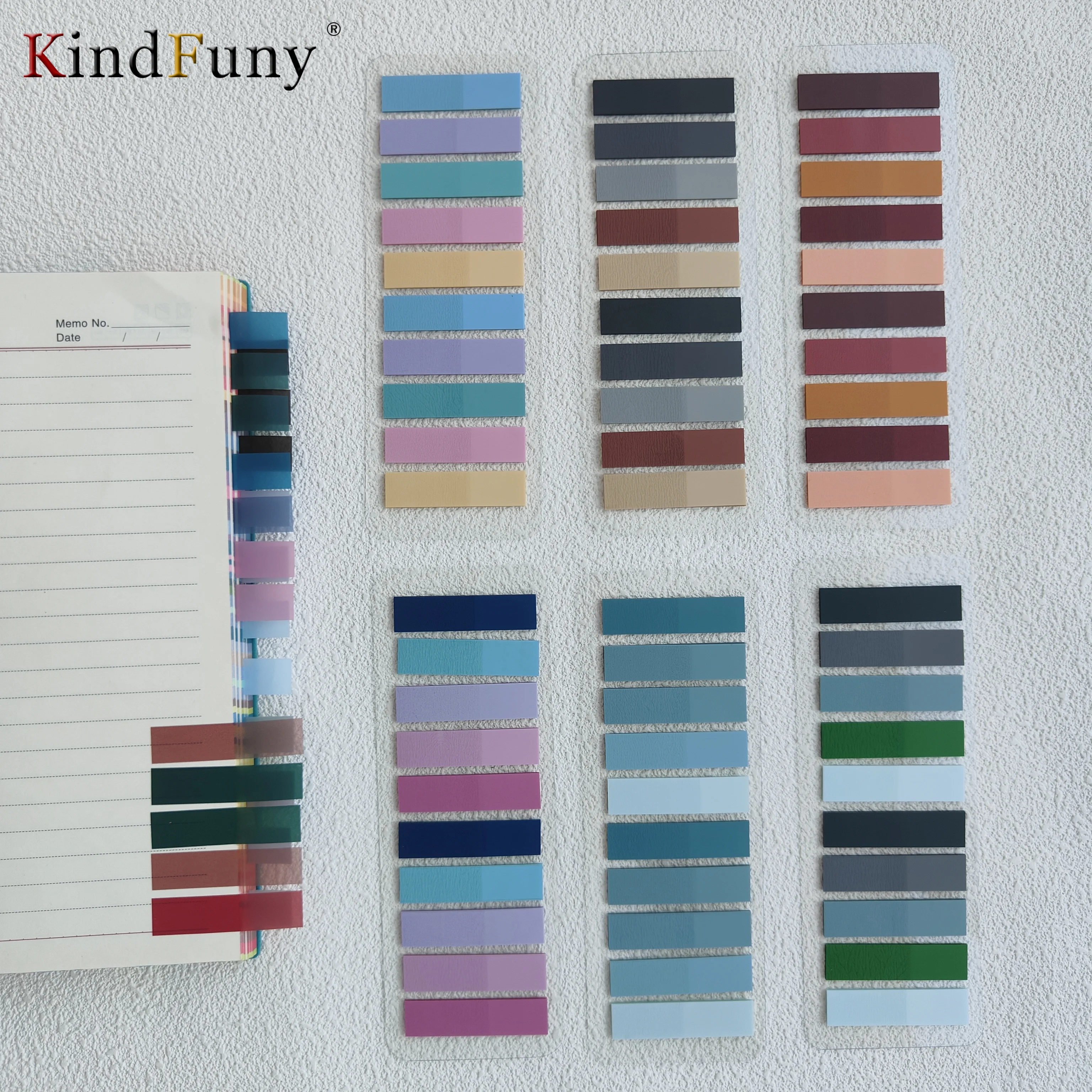 1200 Sheets Stickers Transparent Sticky Notebook Pads Notepads Clear Bookmark Read Book Stationery School Supplie