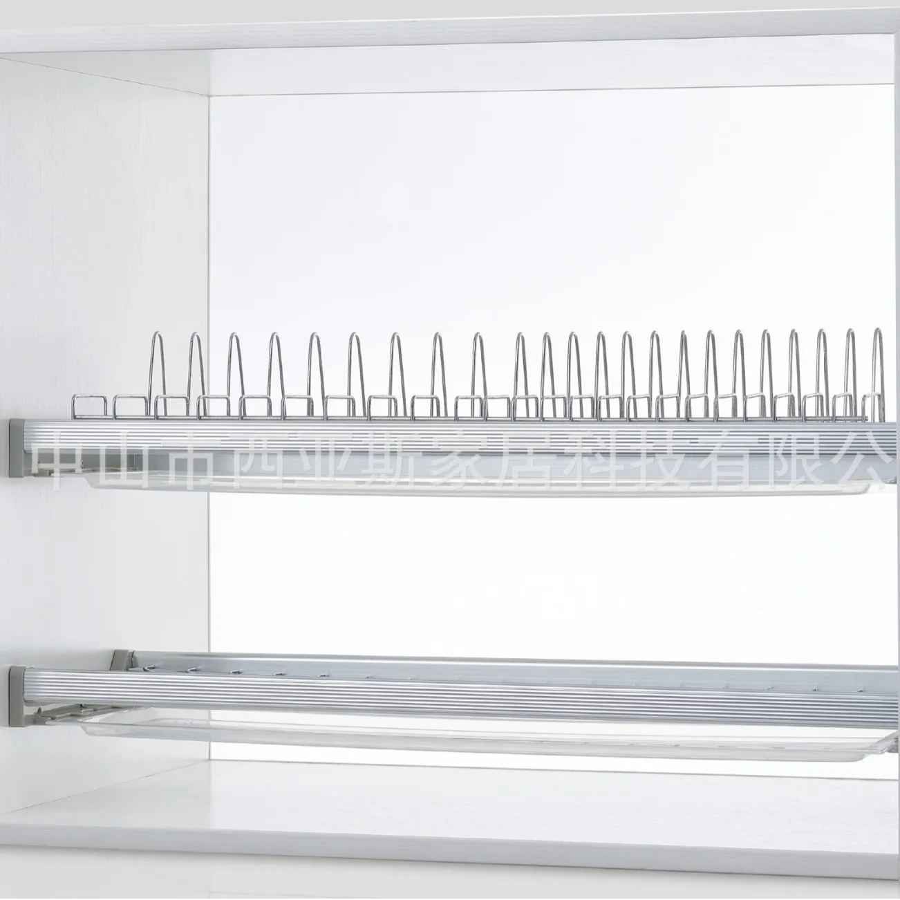 Wall cabinet double-layer cabinet inner dish rack drain rac with double water tray stainless steel dish rak dish rck complete